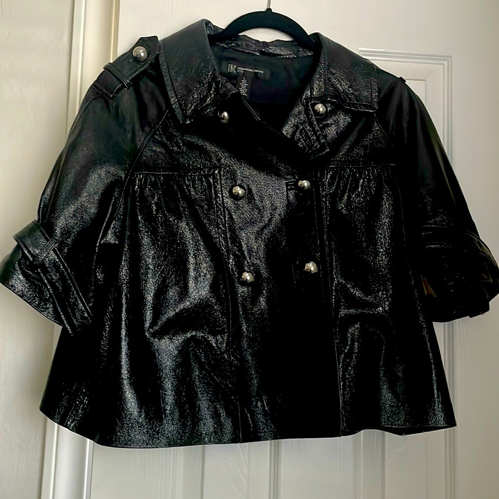 Inc. leather swing jacket Size L